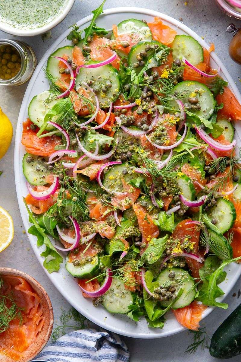 Smoked Salmon and Cucumber Salad