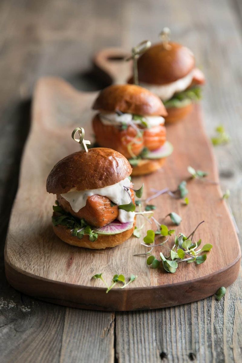 Salmon Burgers With Avocado