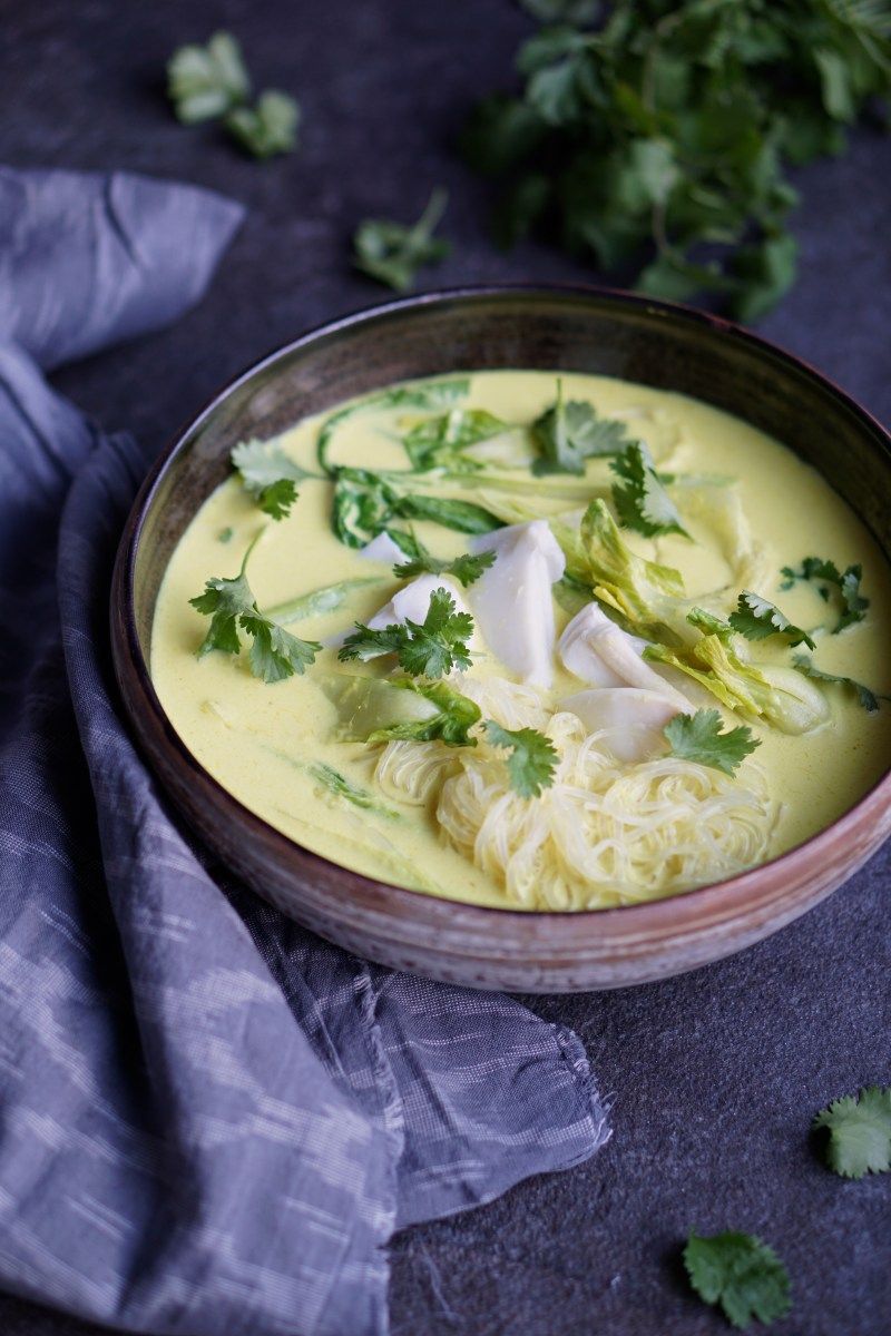 Poached Halibut in Coconut Broth