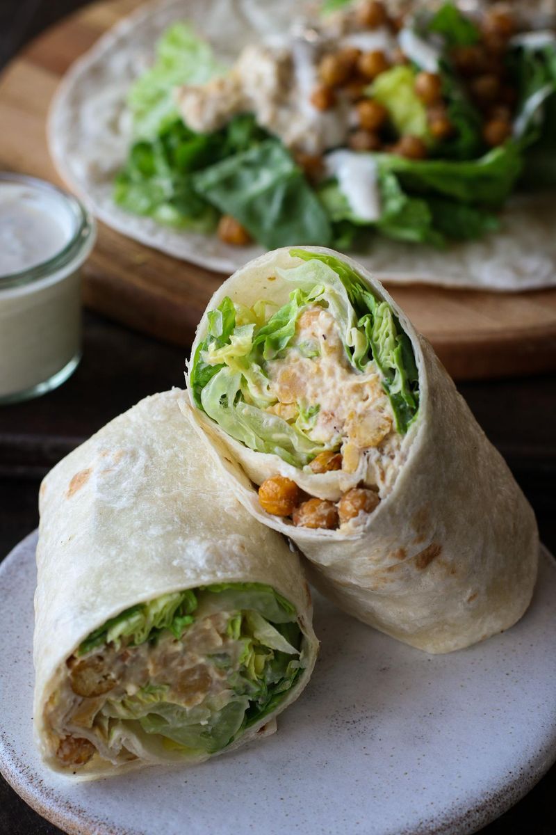 Chickpea Caesar Wrap