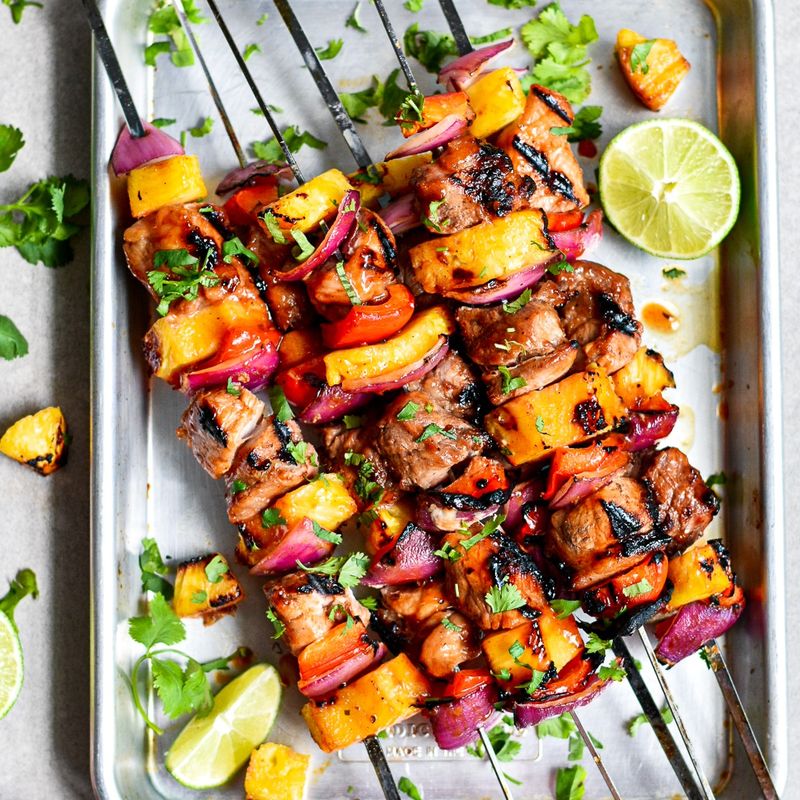 Hawaiian Pork Kebabs
