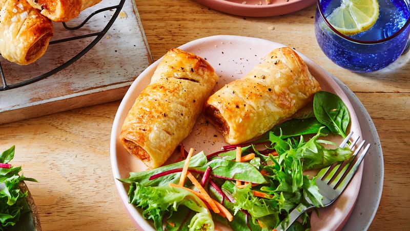 Sundried Tomato and Basil Sausage Rolls