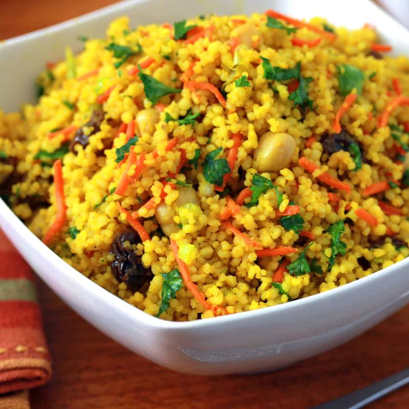 Curried Couscous Salad with Raisins