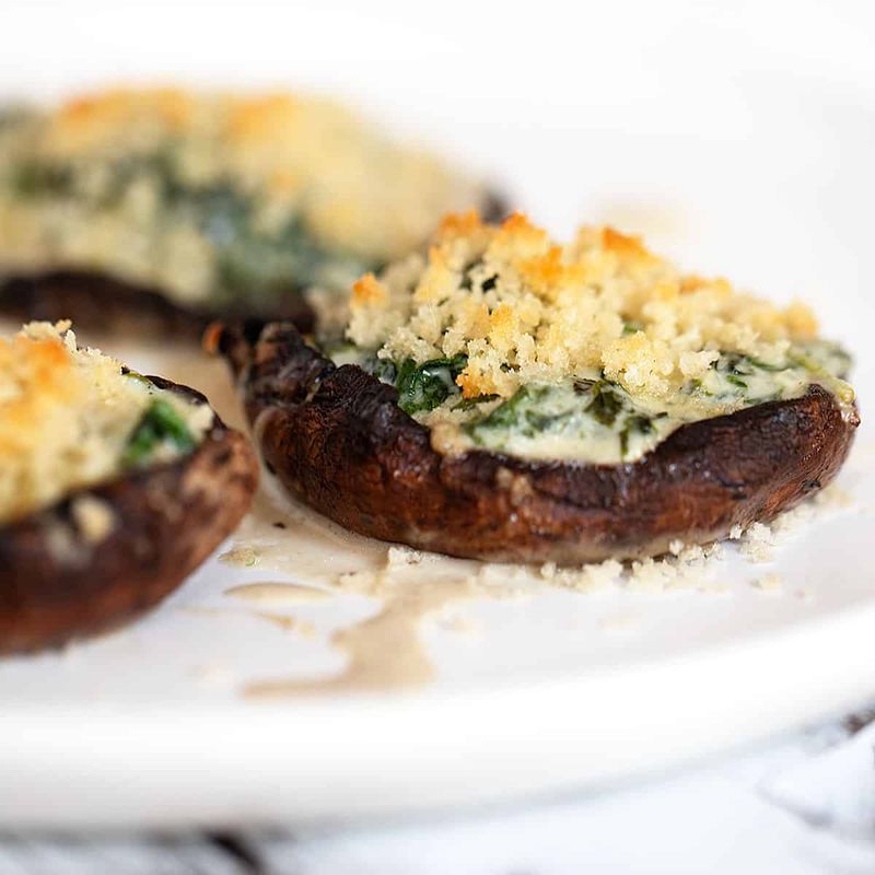 Spinach-Stuffed Portobello Mushrooms