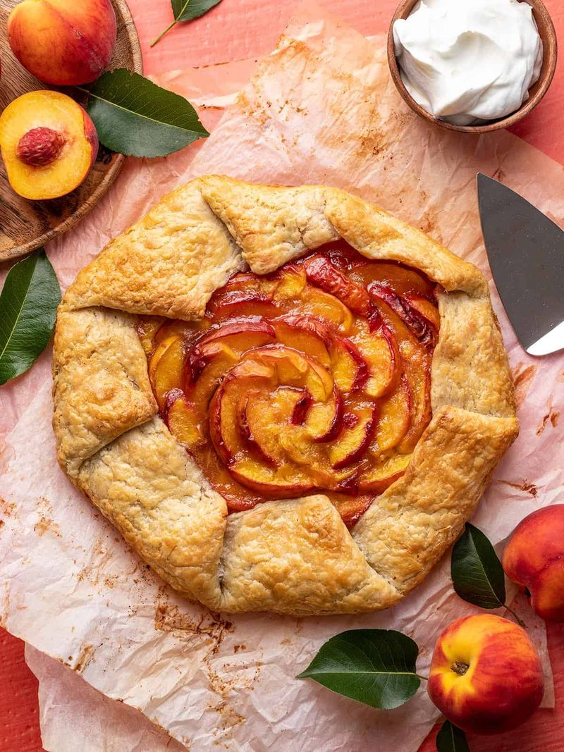 Rustic Galette with Folded Pastry Edges