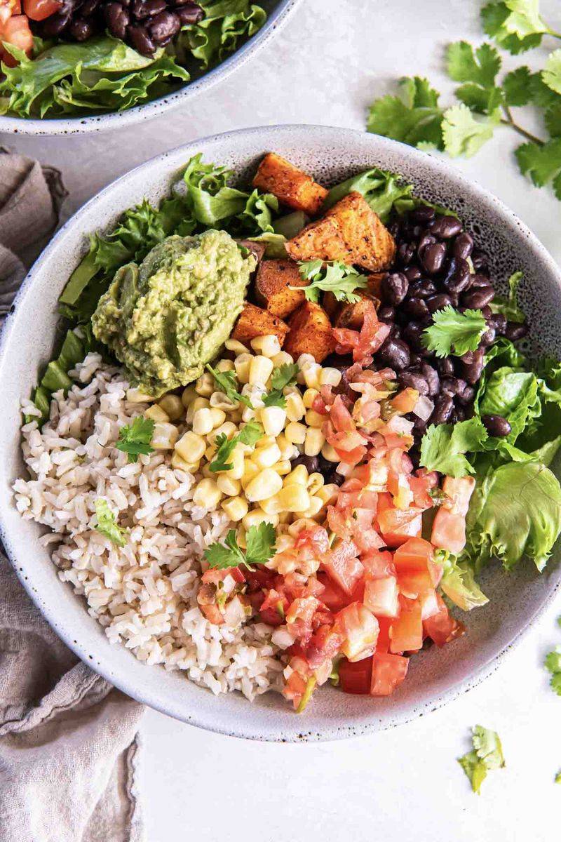 Brown Rice and Bean Bowl