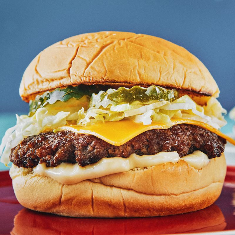 Thick Beef Burgers with Homemade Sauce