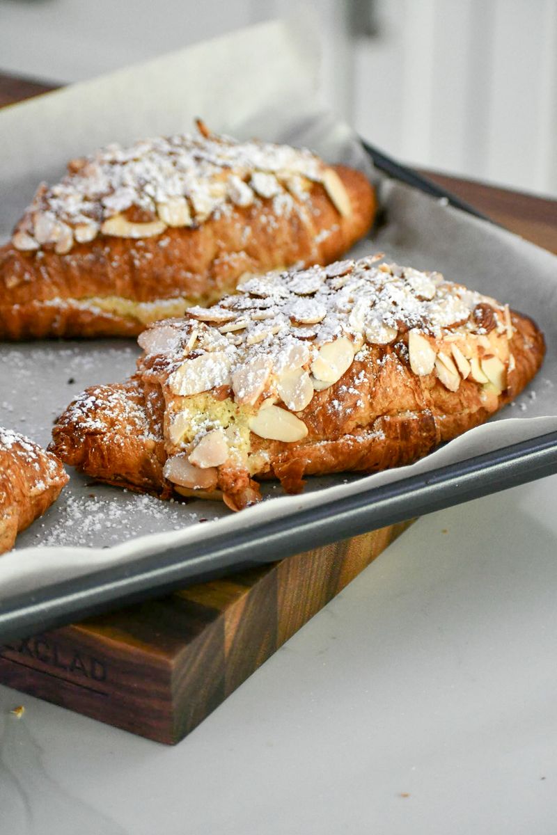 Flaky Almond Croissants