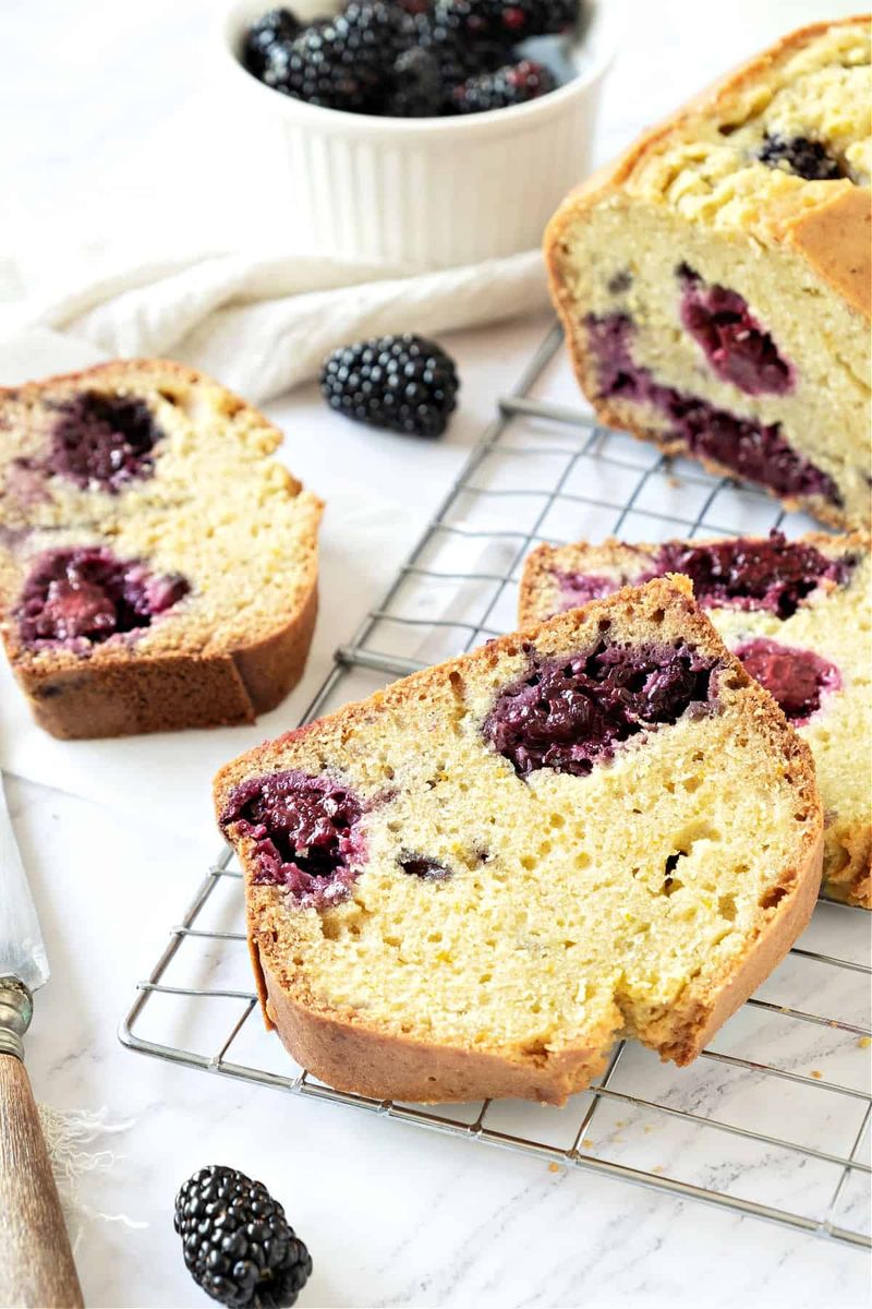 Blackberry And Honey Loaf Cake