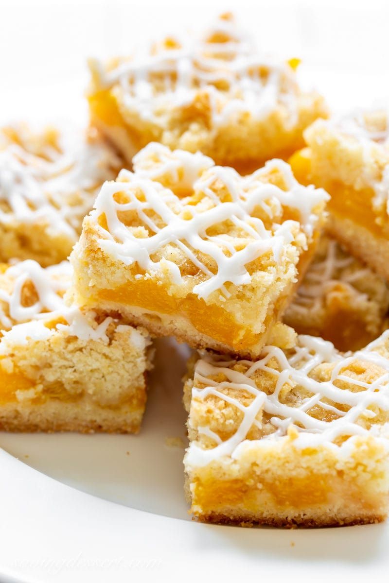 Peach Cobbler Bars