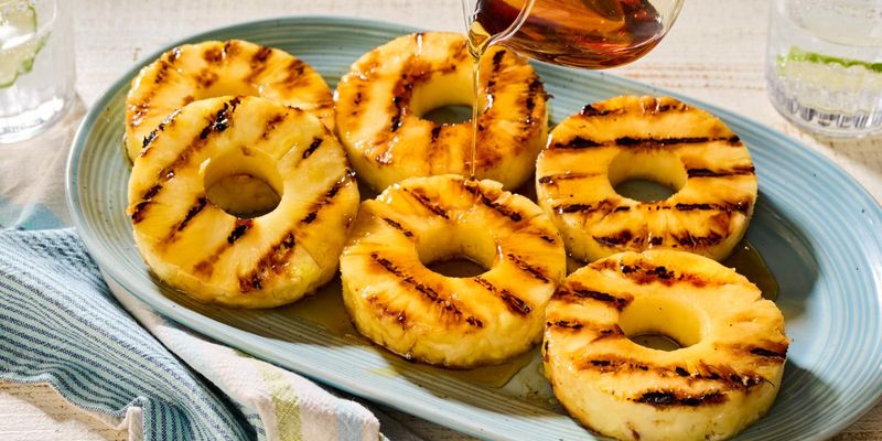 Coconut Lime Grilled Pineapple Dessert