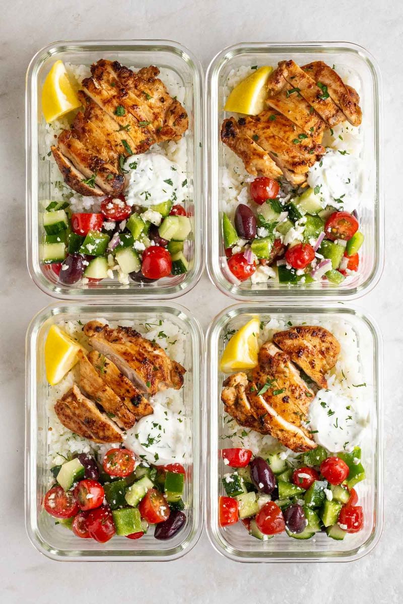 Greek Chicken Bowls