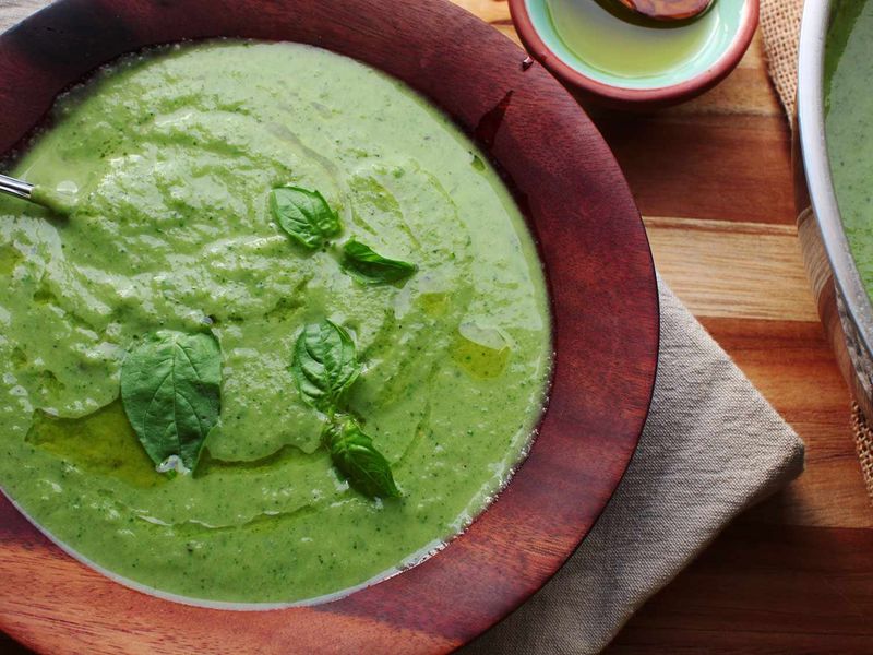 Courgette Soup with Basil