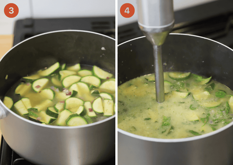 Courgette Soup with Basil