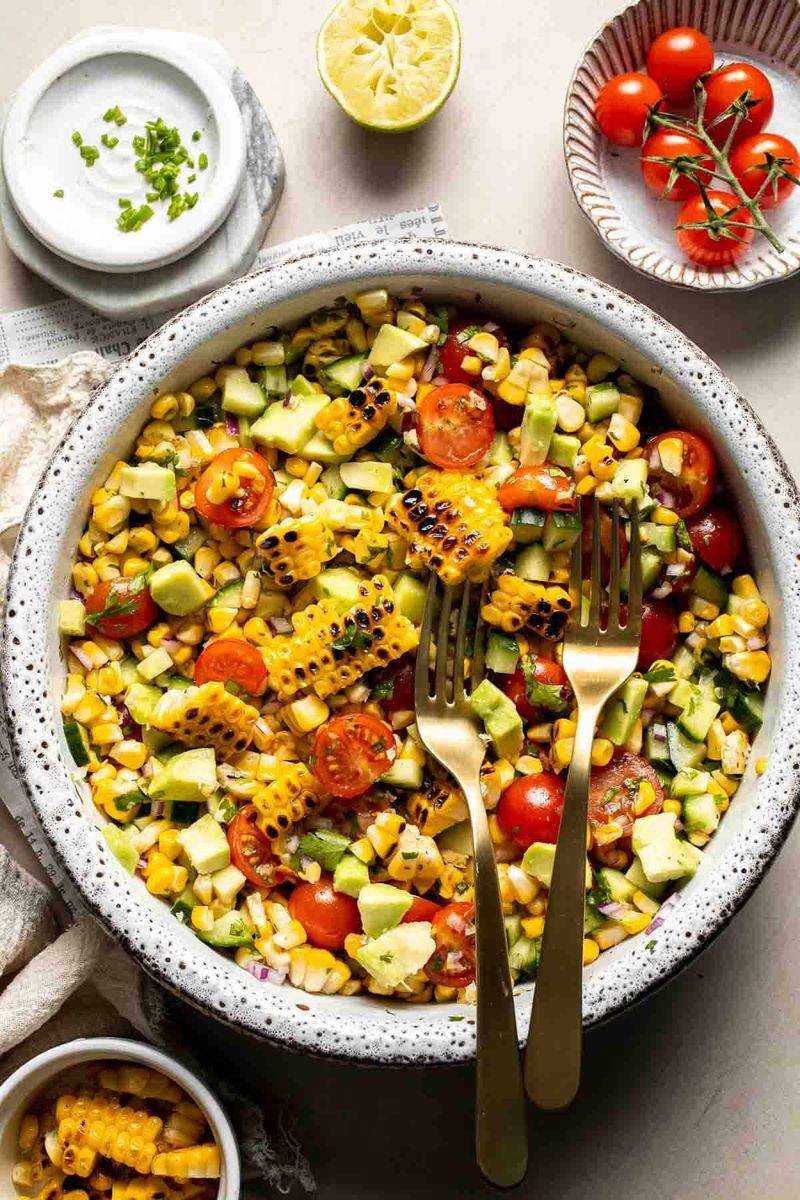 Avocado and Corn Couscous Salad