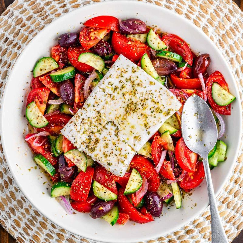 Greek Salad With Feta And Olives