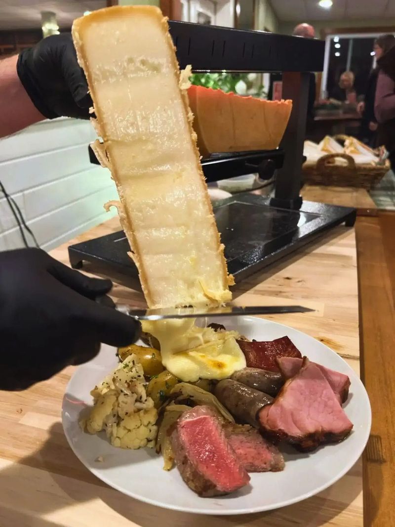 Switzerland's Raclette Scraping Ritual