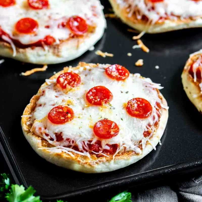Margherita Pizza on English Muffins