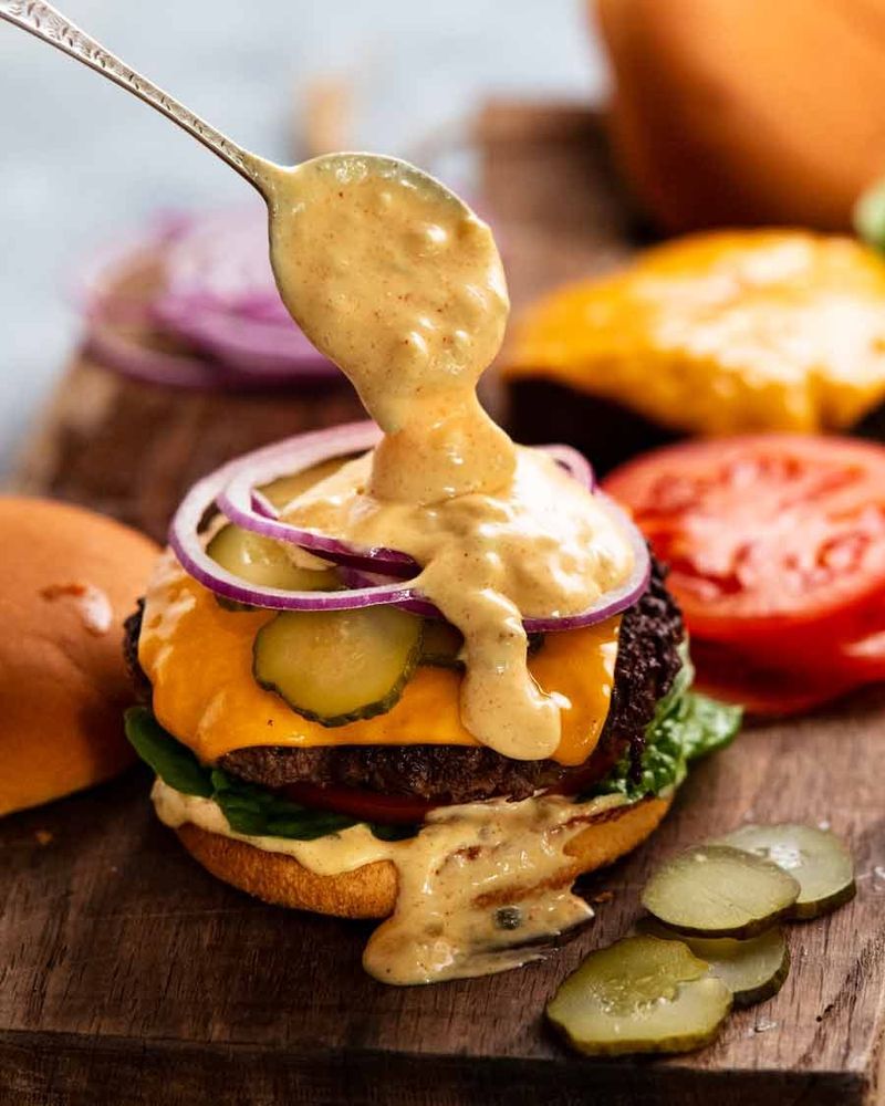 Beef Burgers With Special Sauce