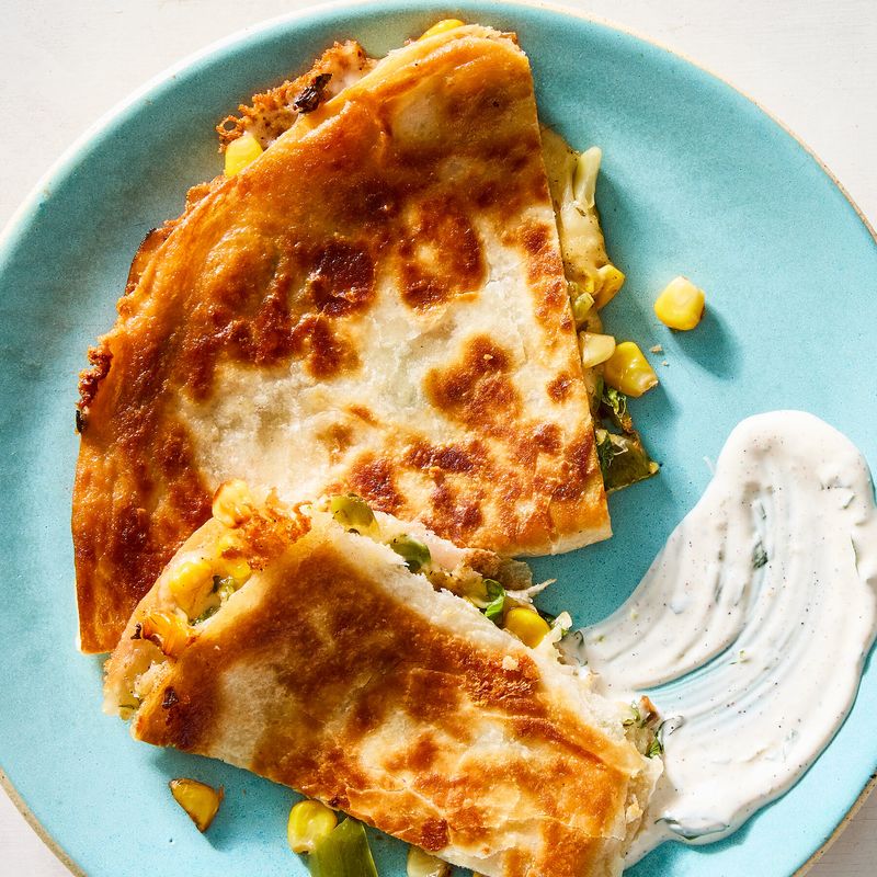 Sweetcorn and Cheese Quesadillas
