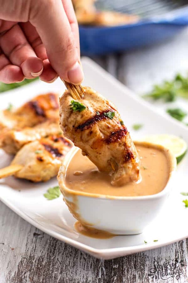 Mixed Into Satay Sauce