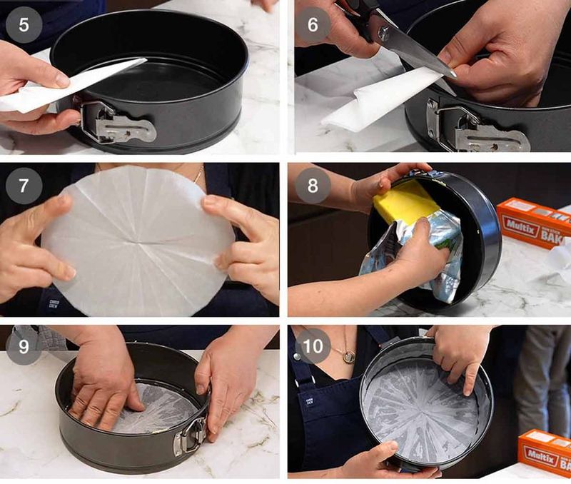 Line Pans with Parchment Paper for Easy Release