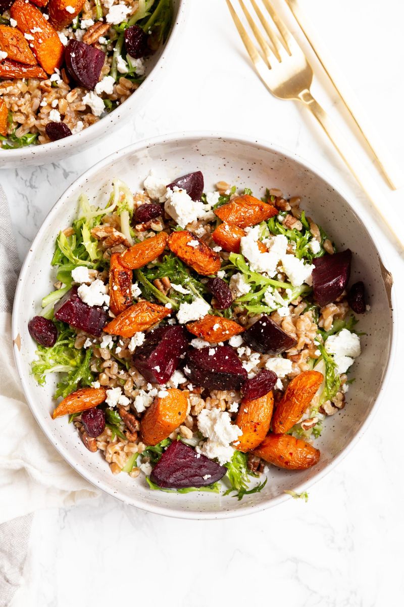 Roasted Vegetable and Farro Bowl