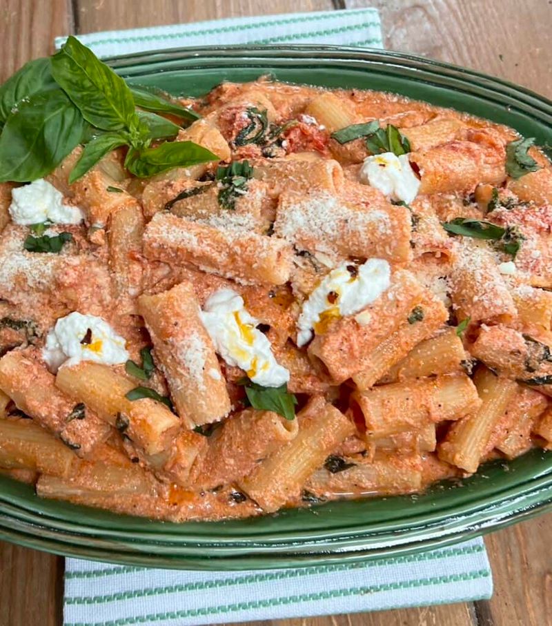 Roasted Tomato and Ricotta Pasta
