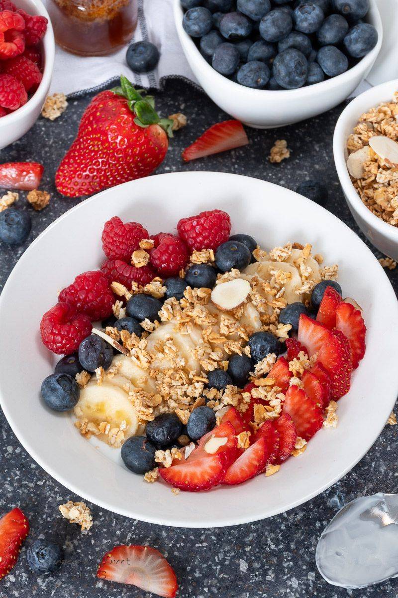 The Cereal, Fruit, and Milk Combo Plate