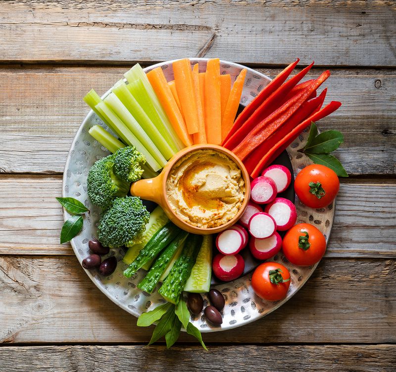 The Veggie and Hummus Board