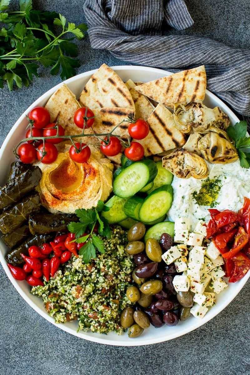 The Mediterranean Mezze Madness Plate
