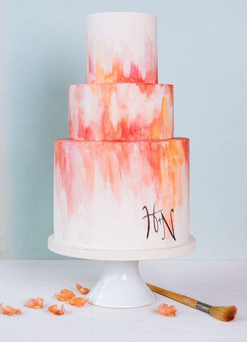 Painted Watercolor Cake