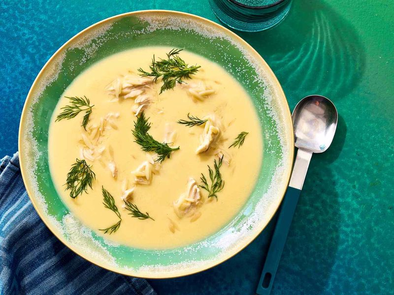 Avgolemono Soup (Greek Lemon Egg Soup)