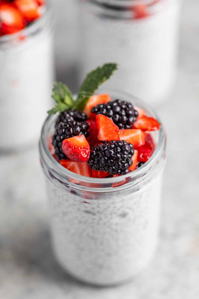 Chia Seed Pudding With Fortified Soy Milk