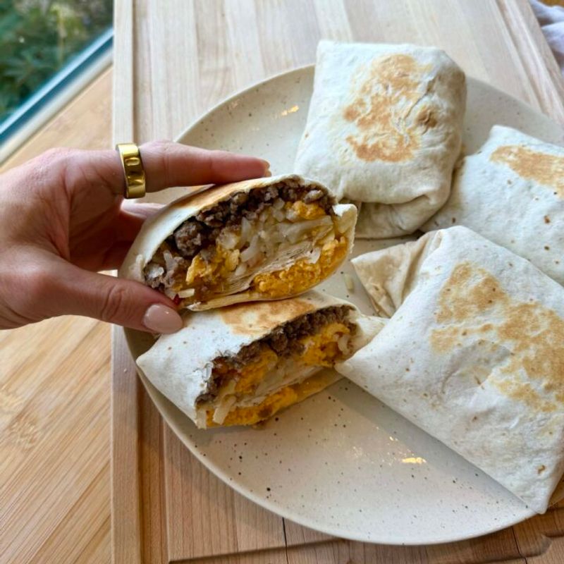 Hash Brown and Egg Breakfast Wrap