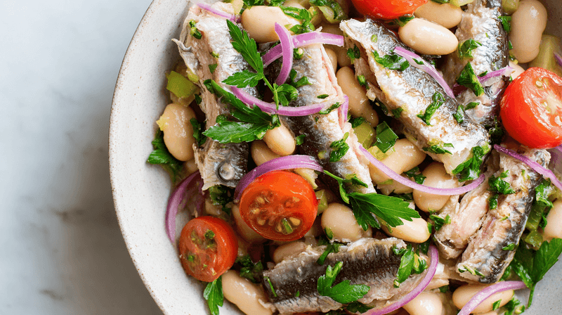 Canned Sardine and White Bean Salad