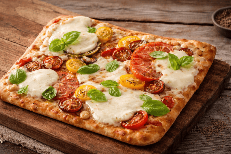 Tomato Flatbread Pizza
