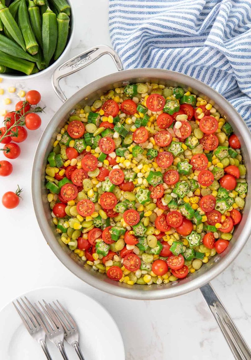 Tomato And Corn Succotash