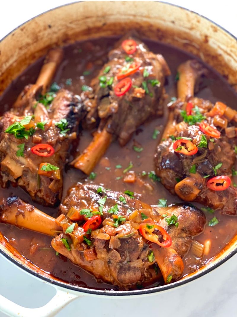 Slow Cooker Lamb Shanks
