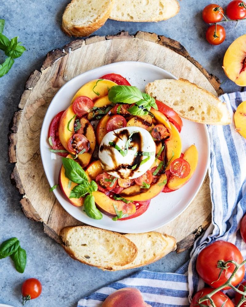 Tomato and Peach Salad