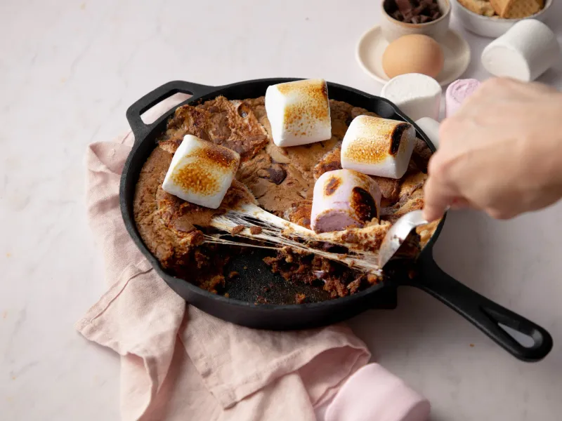 S'mores Pudding Skillets