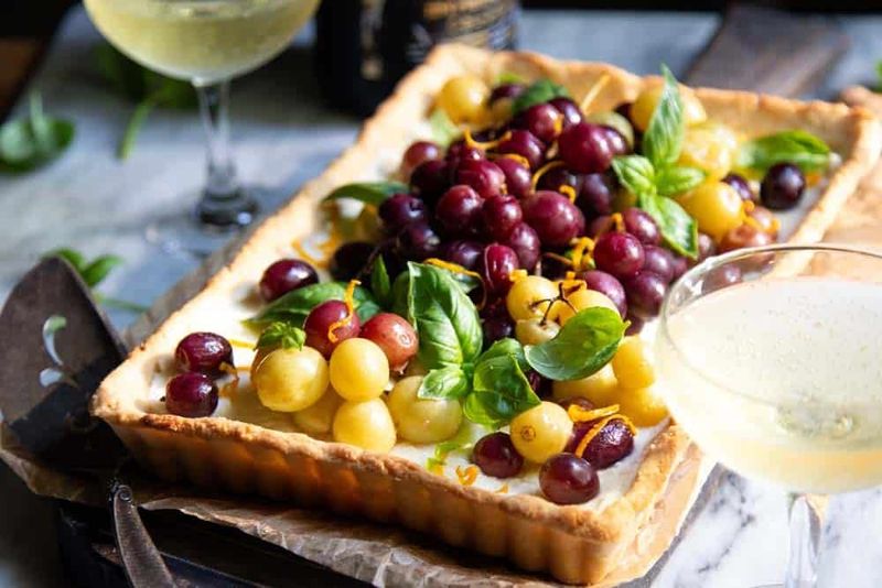 Grape and Almond Cream Tart