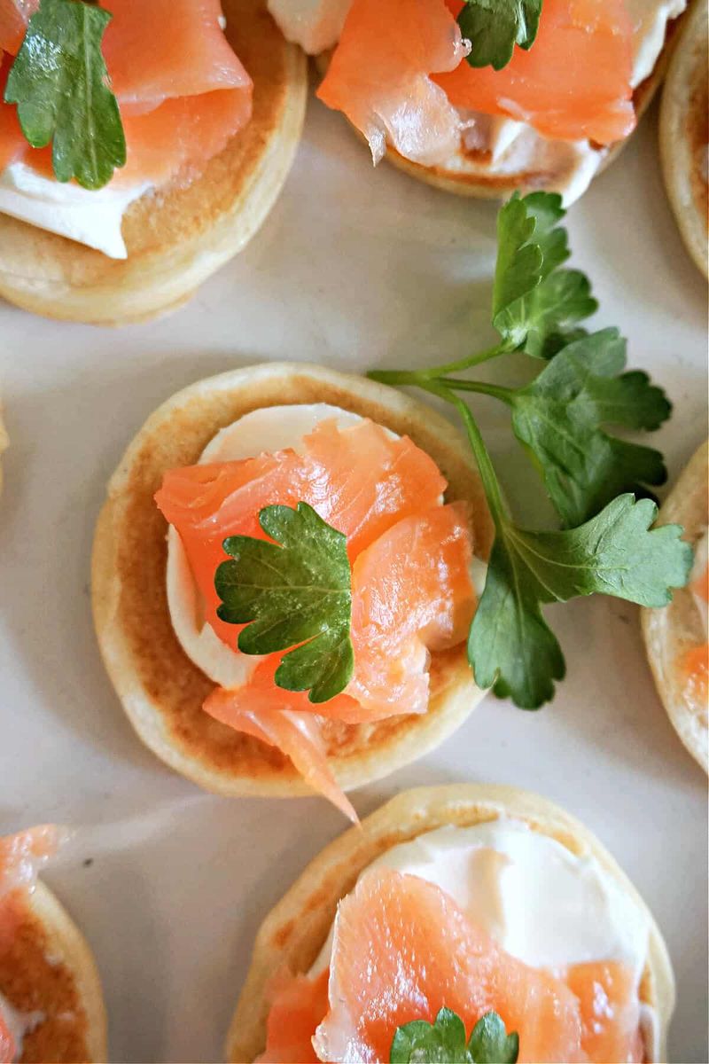 Smoked Salmon on Blinis
