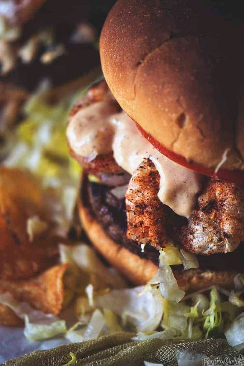 Cajun Prawn Burger