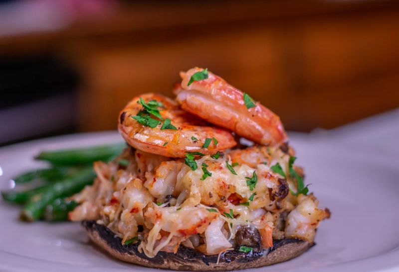 Shrimp and Cream Cheese Stuffed Mushrooms