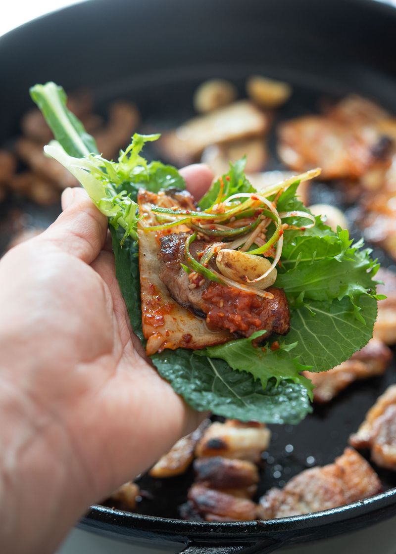 Samgyeopsal (Pan-Fried Pork Belly)