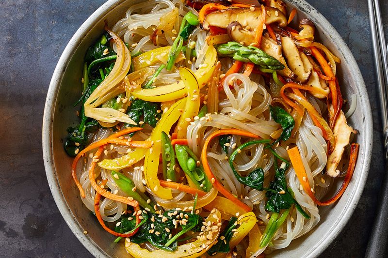 Japchae (Glass Noodle Stir-Fry)