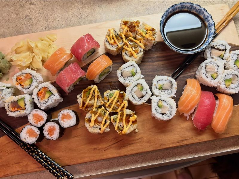 Scattered Sushi Platter