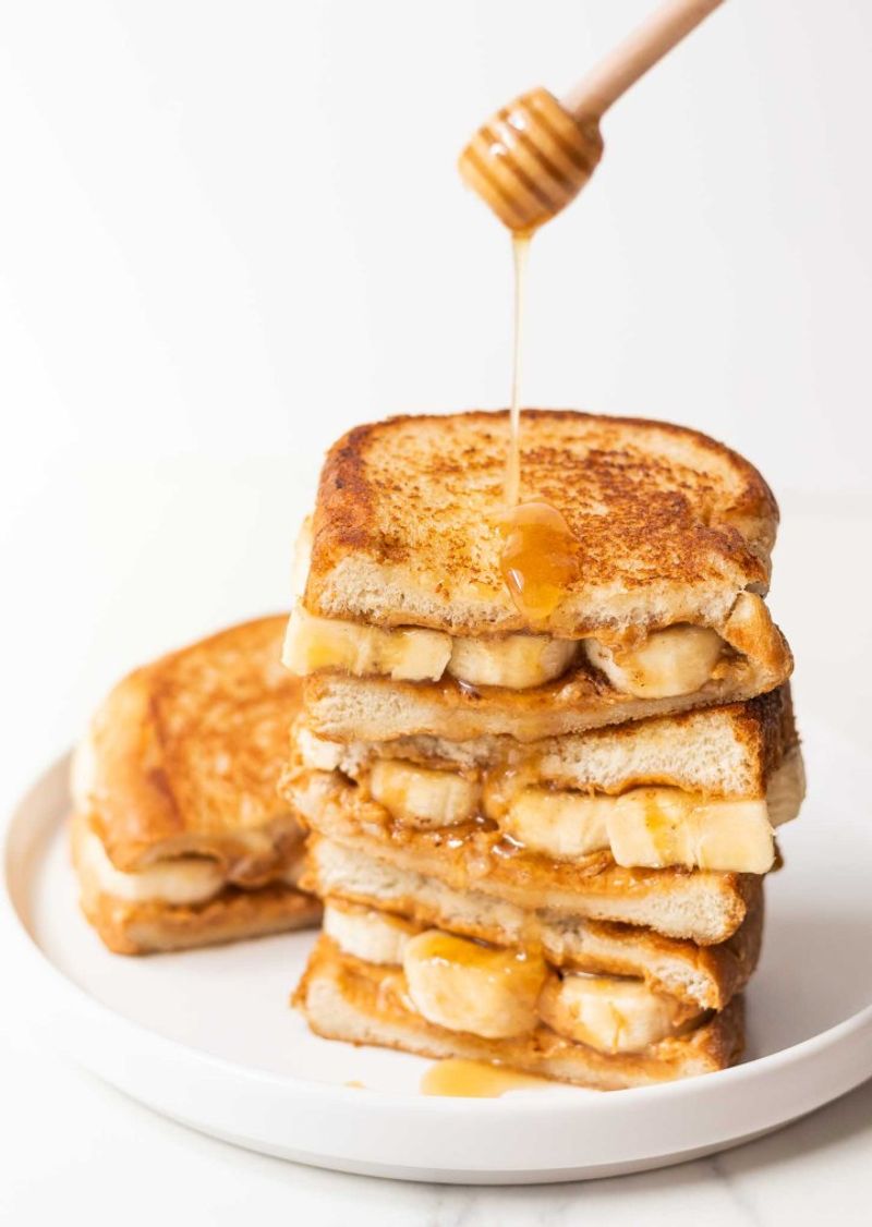 Peanut Butter, Banana, and Honey on Whole Wheat