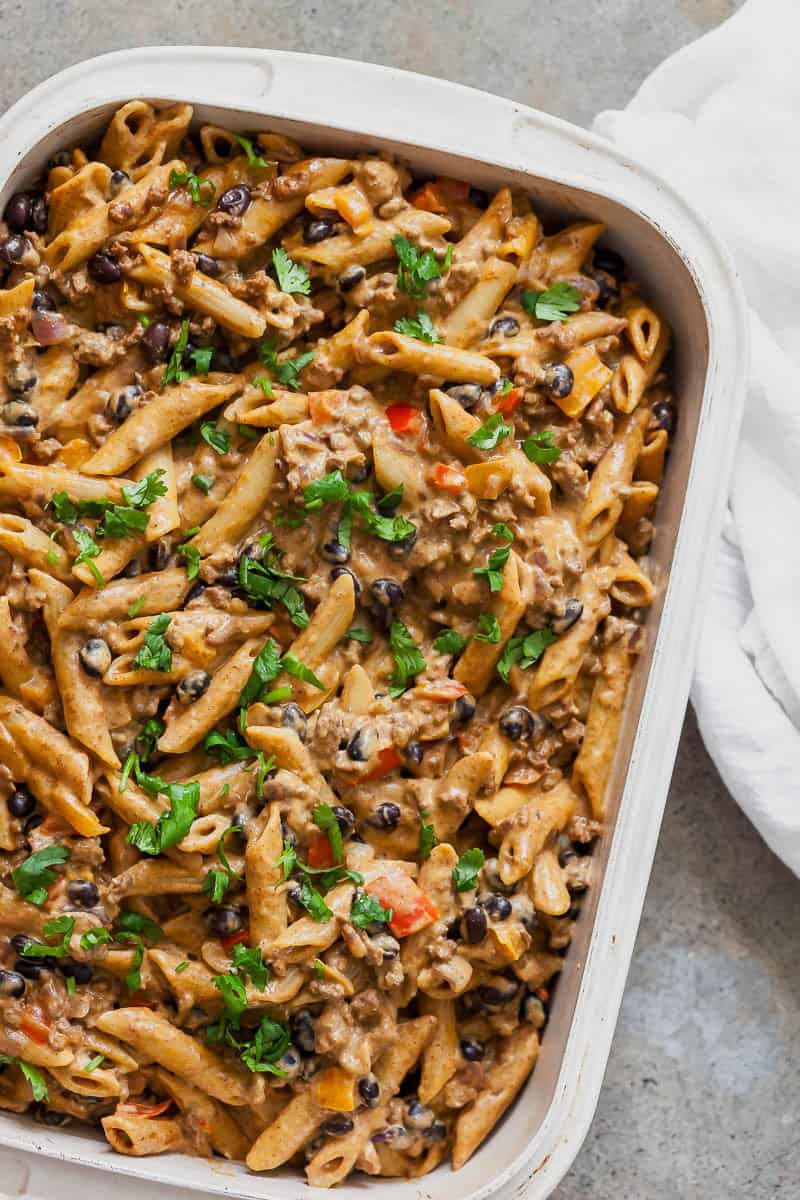 Black Bean Pasta Tacos Bowl